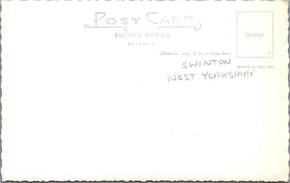 Yorkshire Postcard: West Street, Swinton, Malton, RPPC, 1950s, Frith XT2545