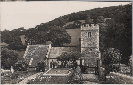 Devon Postcard: St Lawrence Church, Southleigh, Colyton, RPPC XT2549