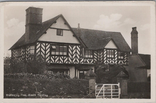 Warwickshire Postcard: Blakesley Hall, South Yardley RPPC XT2554