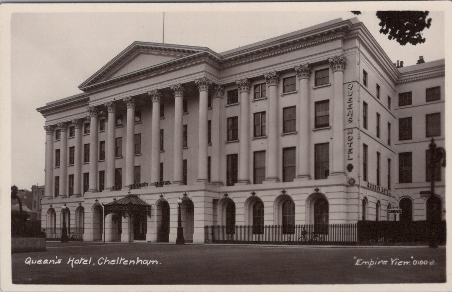 Gloucestershire Postcard: Queens Hotel, Cheltenham Spa, RPPC XT2558