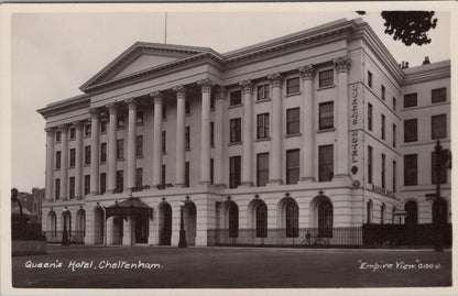 Gloucestershire Postcard: Queens Hotel, Cheltenham Spa, RPPC XT2558
