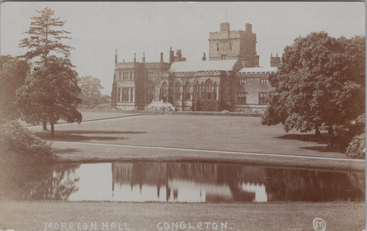 Cheshire Postcard: Great Moreton Hall, Congleton Mansion 1910, RPPC XT2559