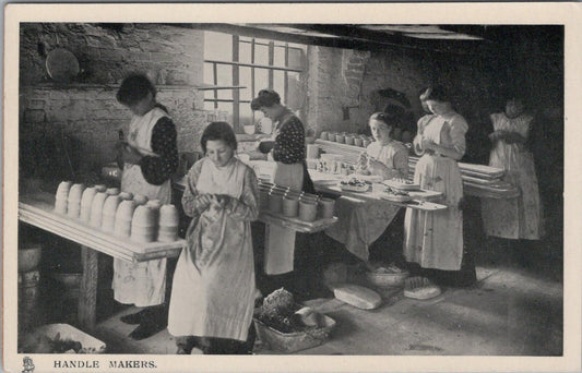 Staffordshire Postcard: Stoke On Trent Potteries, Handle Makers 1910’s XT2566