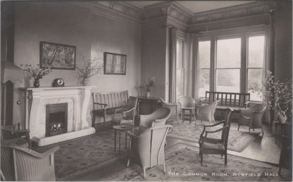 Yorkshire Postcard: Newfield Hall, Malhamdale Common Room 1930’s  XT2576
