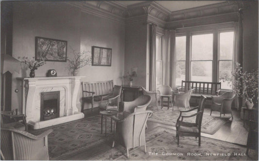 Yorkshire Postcard: Newfield Hall, Malhamdale Common Room 1930’s  XT2576