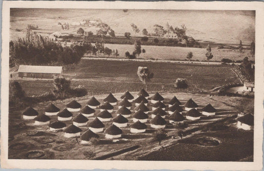 Eritrea Postcard: Asmara Askari Military Camp, Native Tukul Huts  XT2578