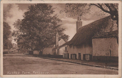 Cornwall Postcard: Penzance Alverton Road, Hawke’s Farm 1916, XT2585
