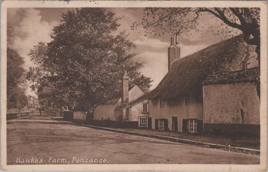 Cornwall Postcard: Penzance Alverton Road, Hawke’s Farm 1916, XT2585