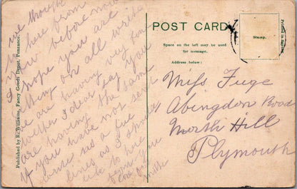 Cornwall Postcard: Penzance Alverton Road, Hawke’s Farm 1916, XT2585