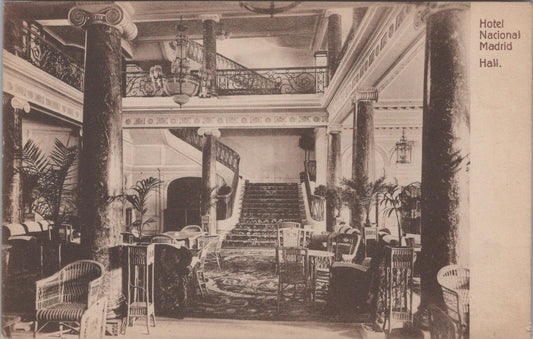 Spain Postcard: Hotel Nacional Madrid, Cerveceria The Hall XT2590.
