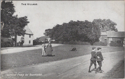 Lancashire Postcard: Weeton Camp Near Blackpool The Village 1915 - XT2602
