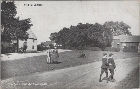 Lancashire Postcard: Weeton Camp Near Blackpool The Village 1915 - XT2602