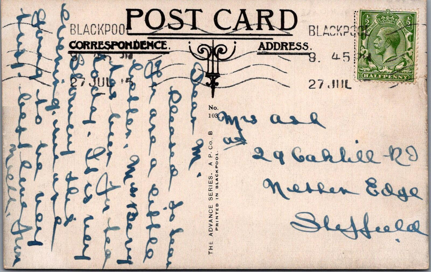 Lancashire Postcard: Weeton Camp Near Blackpool The Village 1915 - XT2602