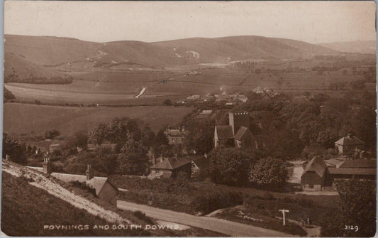 Sussex Postcard: Poynings Devil's Dyke View 1920s Banks RPPC XT2610