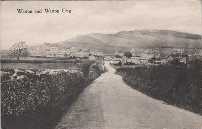 Lancashire Postcard: Warton Crag Village Street Scene Carnforth 1910s XT2624