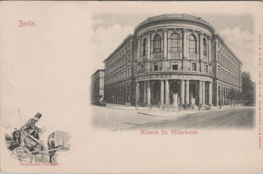 Germany Postcard: Berlin Museum Volkerkunde Stengel Strongman Art 1900s XT2628