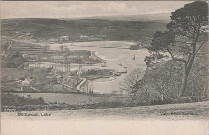 Cornwall Postcard: Millbrook Lake Estuary Rame Peninsula Boats View XT2635