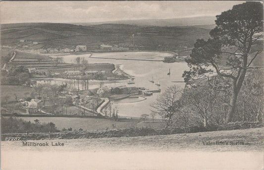 Cornwall Postcard: Millbrook Lake Estuary Rame Peninsula Boats View XT2635