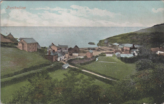 Cornwall Postcard: Porthallow Coastal Fishing Village Colour Litho XT2636