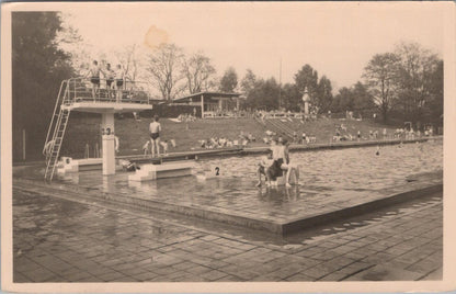 Germany Postcard: Bad Rothenfelde Soleschwimmbad Swimming Pool Leonar  XT2639