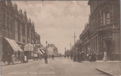 Dorset Postcard: Christchurch Road Boscombe Hippodrome Theatre Street  XT2648