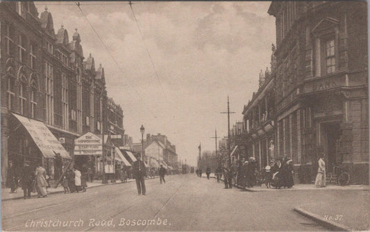 Dorset Postcard: Christchurch Road Boscombe Hippodrome Theatre Street  XT2648