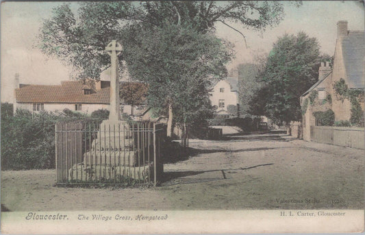 Gloucestershire Postcard: Hempstead Village Cross, Gloucester Posted 1909 XT2654