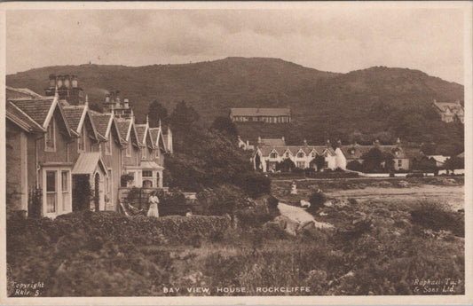 Kirkcudbrightshire Postcard: Bay View House Rockcliffe Coastal Village  XT2655