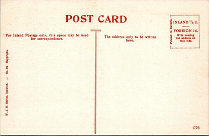 Suffolk Postcard: River Brett Hadleigh Waterway River Scene 1900s XT2656