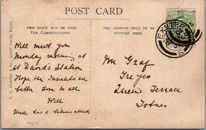 Devon Postcard: Exeter, RPPC Group Portrait of Men. Men's Fashion   XT2672