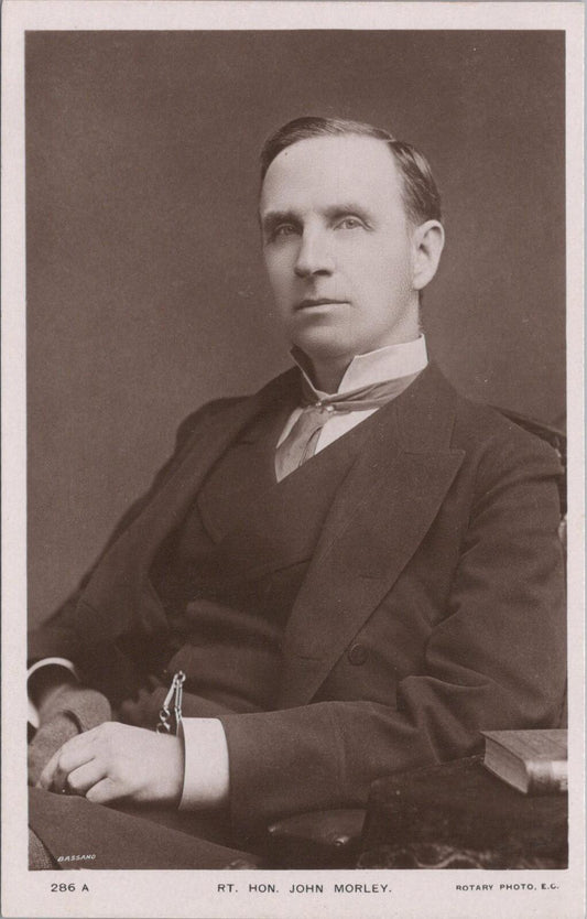 Politics Postcard:Rt Hon John Morley Liberal Statesman 1900s Bassano RPPC XT2673