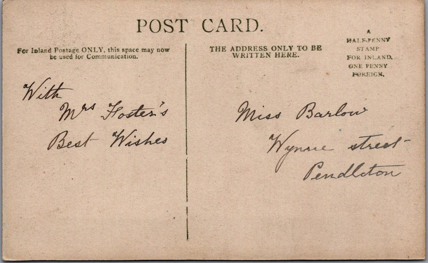 Lancashire Postcard?: Fosters Dairy Shop Storefront RPPC, Horse Delivery XT2676