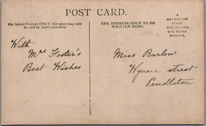 Lancashire Postcard?: Fosters Dairy Shop Storefront RPPC, Horse Delivery XT2676