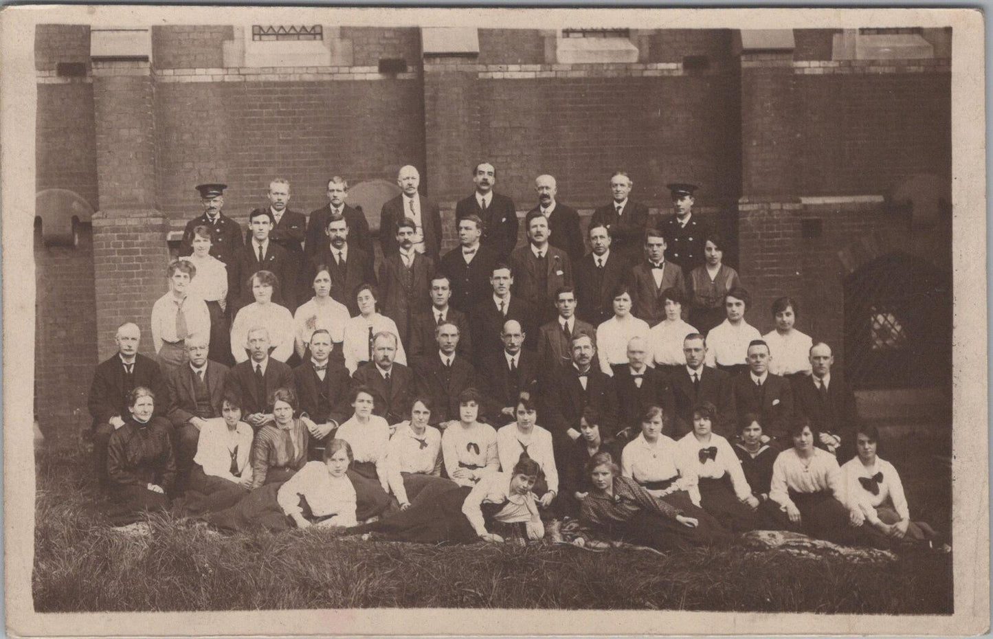 London Postcard: Staff of a British Prison, Asylum, or Secure Facility XT2679