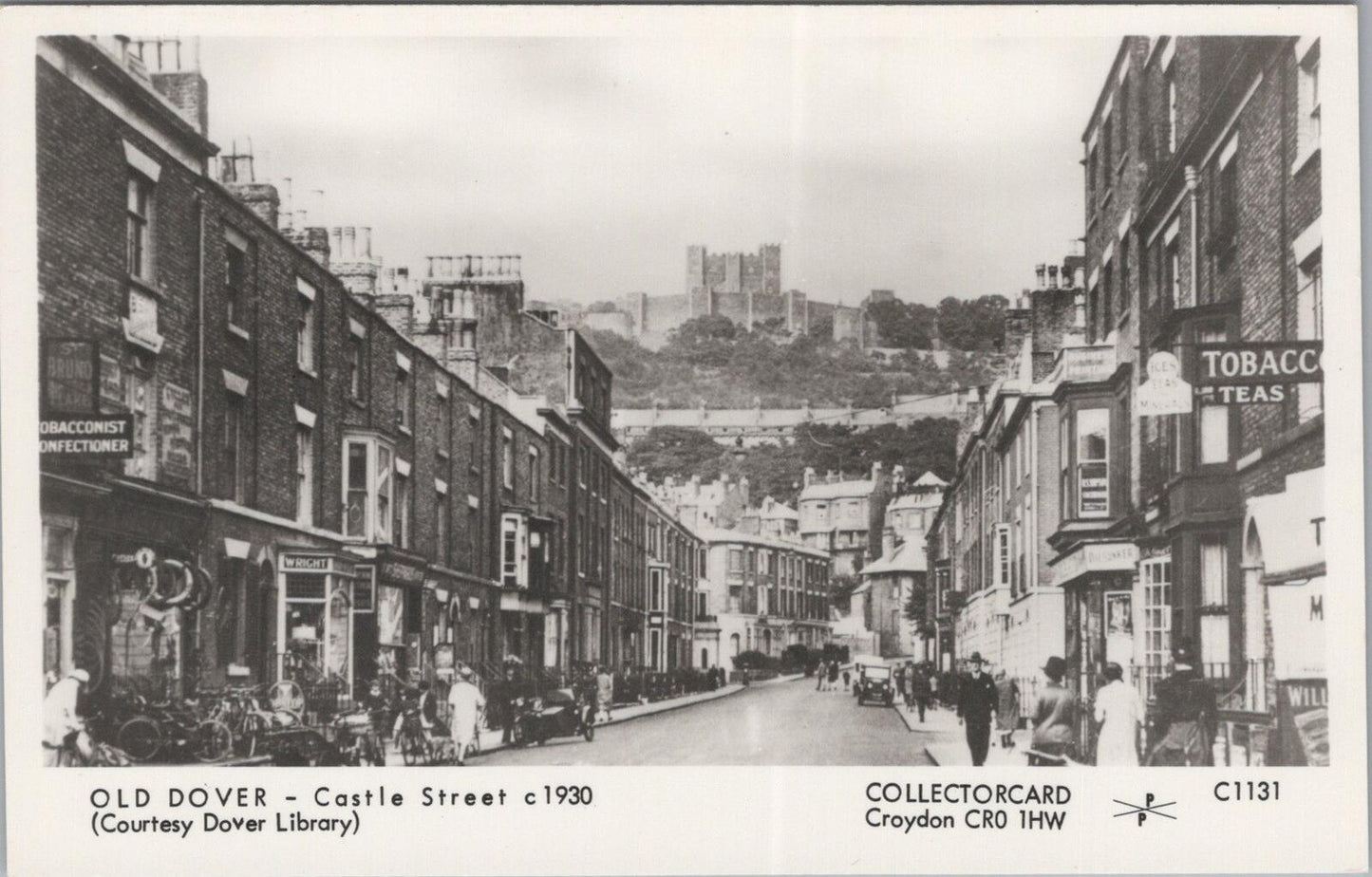 Kent Postcard: Old Dover Castle Street c1930 , Pamlin Prints Repro XT2686