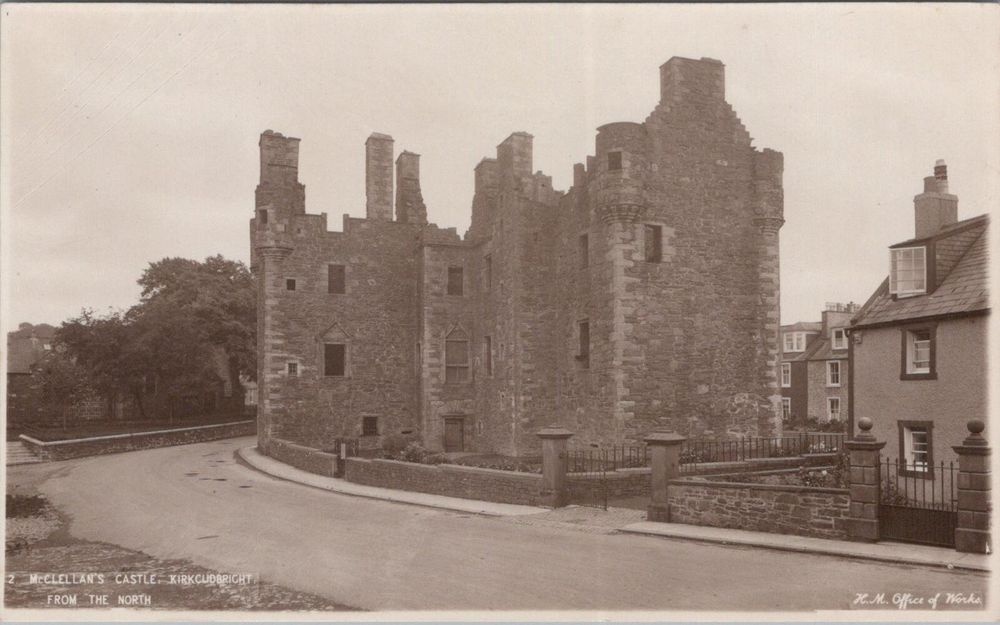 Kirkcudbrightshire Postcard: McClellans Castle Kirkcudbright 1930s  XT2689