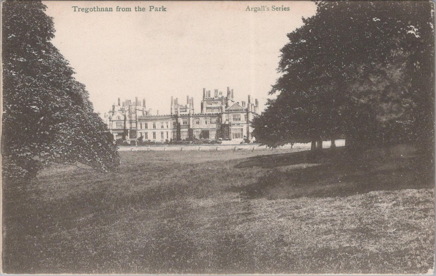 Cornwall Postcard: Tregothnan From The Park Argalls Series Truro XT2690