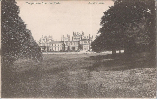 Cornwall Postcard: Tregothnan From The Park Argalls Series Truro XT2690