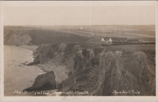 Cornwall Postcard: The Bungalow Northcott Mouth Bude Thorn Photo RPPC XT2697