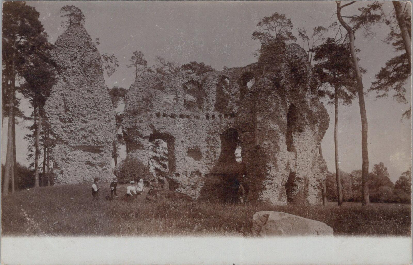 Hampshire Postcard: Odiham Castle King Johns Ruins Hook c1910 RPPC XT2699