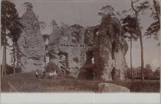 Hampshire Postcard: Odiham Castle King Johns Ruins Hook c1910 RPPC XT2699