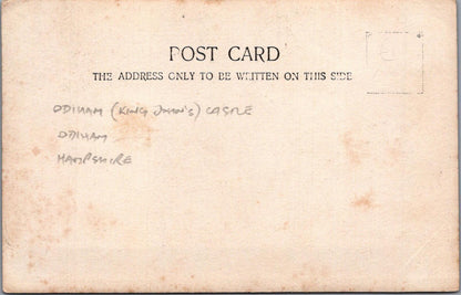 Hampshire Postcard: Odiham Castle King Johns Ruins Hook c1910 RPPC XT2699