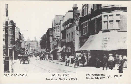 London Postcard: Old Croydon South End looking North c1905 Collectorcard XT2706