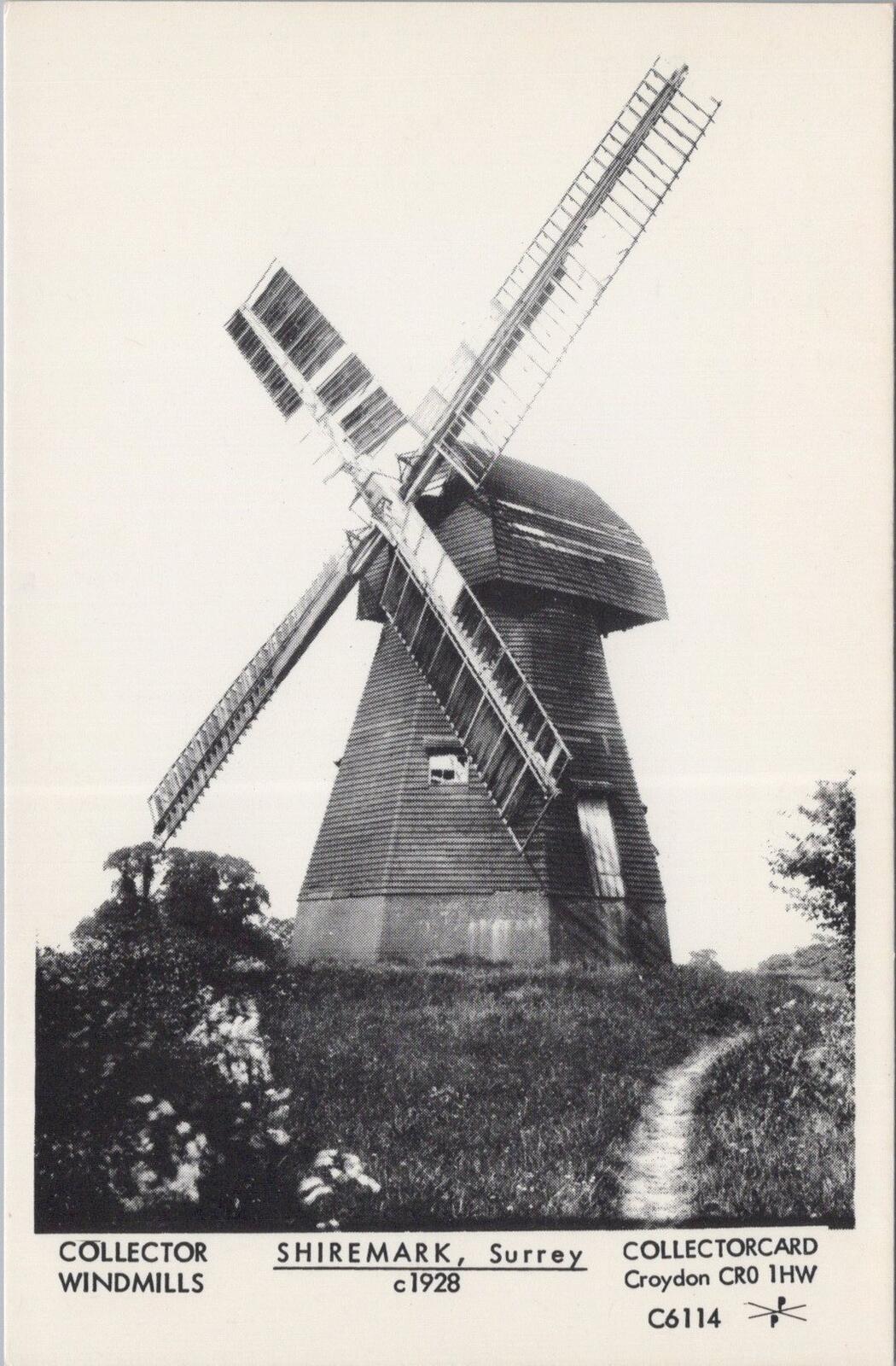 Surrey Postcard: Shiremark Windmill Capel c1928 Collectorcard C6114 - XT2710