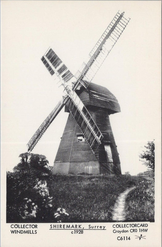 Surrey Postcard: Shiremark Windmill Capel c1928 Collectorcard C6114 - XT2710