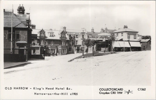 Middlesex Postcard:Kings Head Hotel Harrow on the Hill, c1905 Street View XT2728