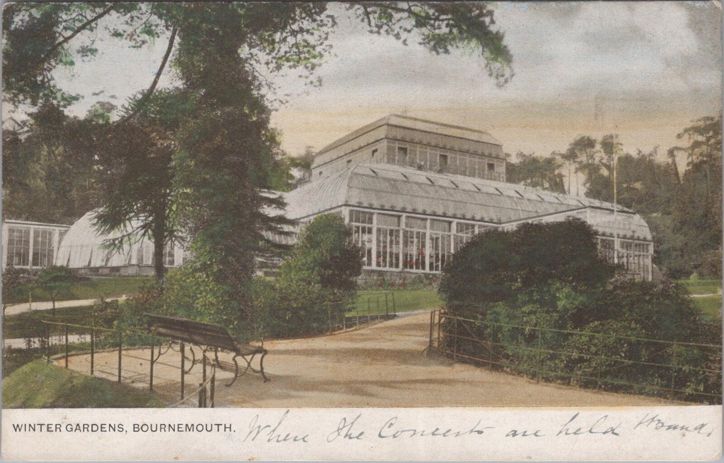 Dorset Postcard: Bournemouth Winter Gardens Pavilion Glasshouse  XT2916