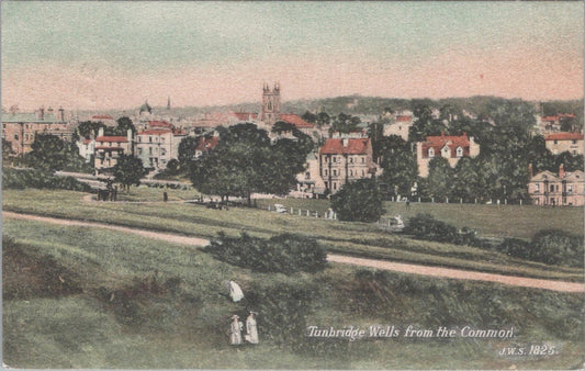 Kent Postcard: Tunbridge Wells From The Common Trinity Church 1906 Litho XT2922