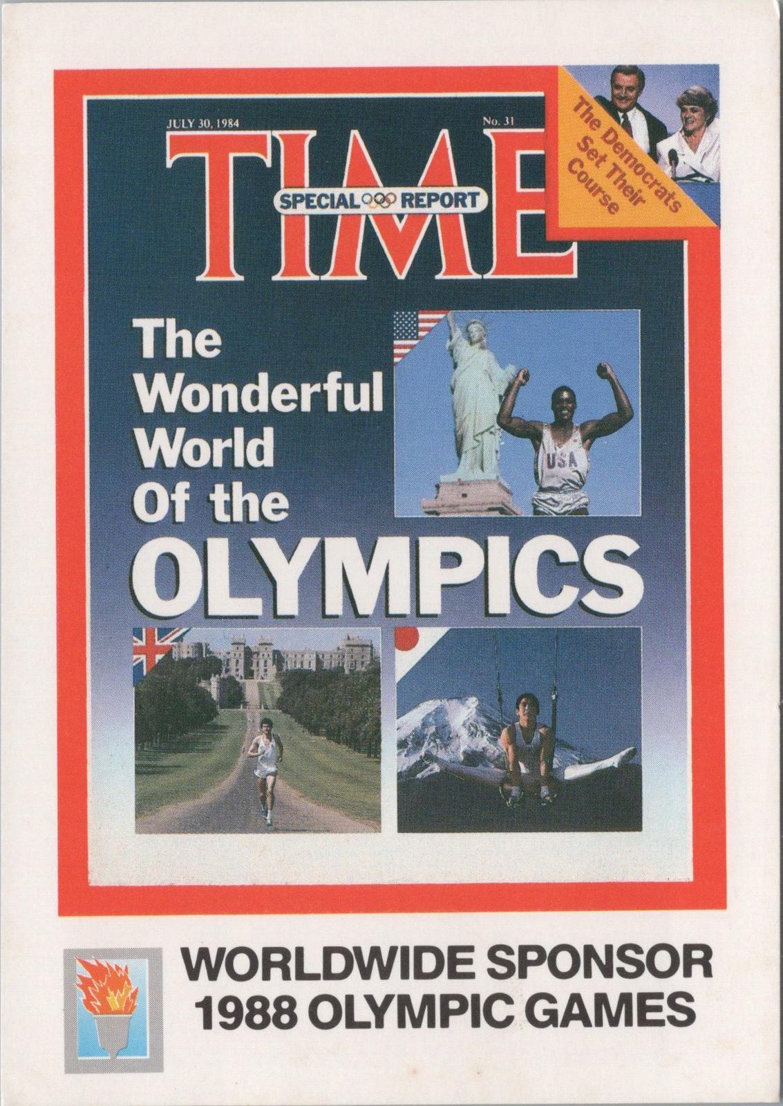 Sports Advertising Postcard - Time Special Report, 1988 Olympic Games RR23559