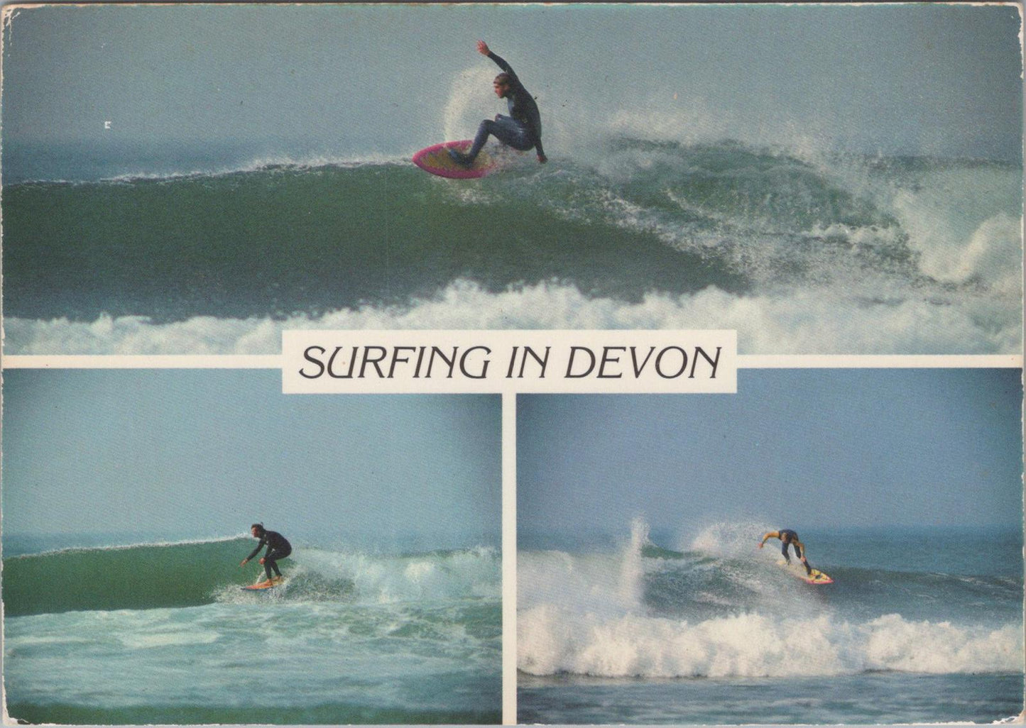 Sports Postcard - Watersports, Surfing in Devon  RR23574